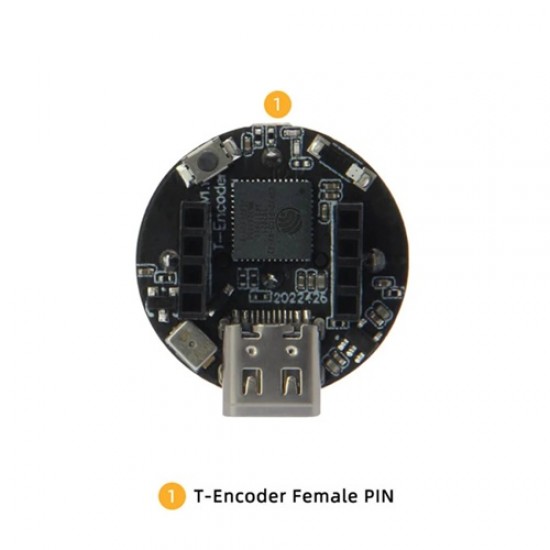LILYGO T-Encoder ESP32 Wireless Module RGB LED Ring Encoder T-U2T Downloader WiFi Bluetooth Programming Development Board [H535]