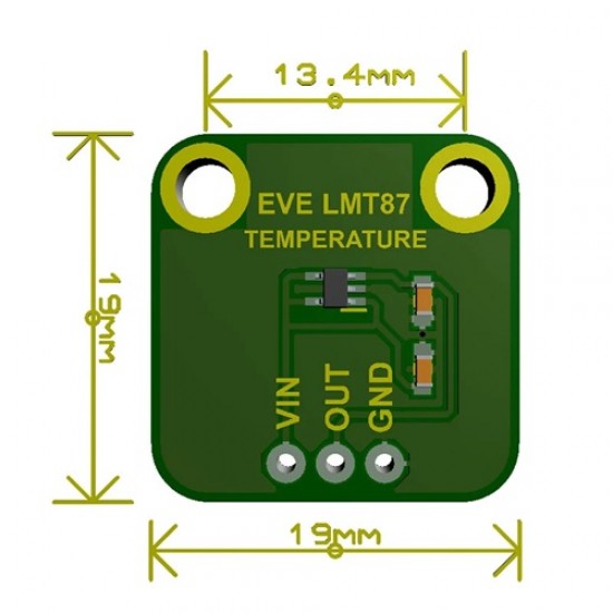 7 Semi LMT87 Analog Temperature Sensor Breakout (MPN:ES-12144)