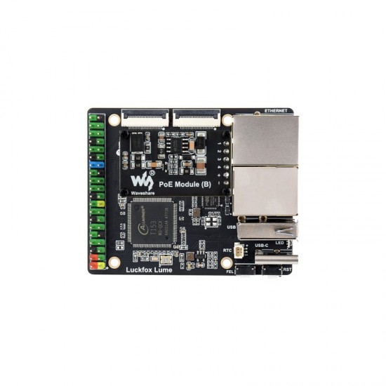 Luckfox Lume-LCD-Kit-B 128MB DDR3 RAM And 256MB Flash, High-Performance Linux Development Board, Based On The Allwinner T153 Multi-core Heterogeneous Industrial Processor, Dual Gigabit Ethernet Ports, With PoE Module & 10.1inch DSI LCD A