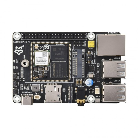 Luckfox Pico Pi B W 128MB Ram + 8GB eMMC Wireless Linux Micro Development Board - Based On Luckfox RV1106G2 - Wi-Fi 6 & BLE 5.2 Luckfox Pico Pi B W 128MB Ram + 8GB eMMC Wireless Linux Micro Development Board - Based On Luckfox RV1106G2 - Wi-Fi 6 & BLE 5.2