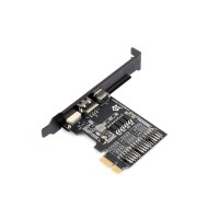 Luckfox PicoKVM Ext Expansion Board, Compatible With PCIe ×1 / ×4 / ×8 / ×16 Slots, Adapting Motherboard USB Ports, Works With Luckfox PicoKVM For Remote Power Management
