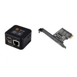 Luckfox PicoKVM Lightweight IP KVM Remote Management Tool, Supports 1920 × 1080@60fps HDMI Video Input And HID Signal Output For Device Control with Luckfox PicoKVM Extension board