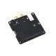 Waveshare PCIe To M.2 HAT With I2S Audio Extension For Raspberry Pi, Supports NVMe Protocol Solid State Drive, Onboard 3.5mm Headphone Jack And RCA Connector, Driver-free