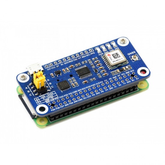 Waveshare MAX-M8Q GNSS HAT for Raspberry Pi, Multi-constellation Receiver Support, GPS, Beidou, Galileo, GLONASS