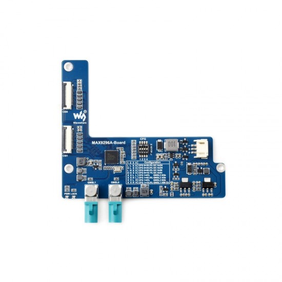 2-Ch GMSL Camera Adapter Board, Equipped With MAX9296A Deserializer, High-Speed And Low-Latency Serial Transmission, Compatible With Raspberry Pi 5 and Jetson Orin Nano/NX
