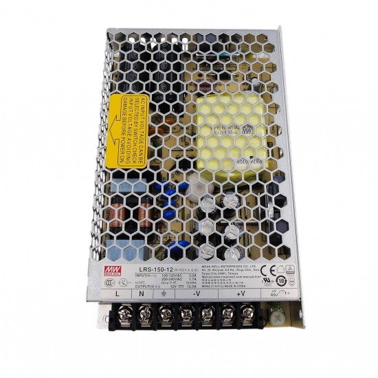 Mean Well LRS-150-12 12V 12.5A 150W Switching Power Supply (SMPS) - Single Output Mean Well LRS-150-12 12V 12.5A 150W Switching Power Supply (SMPS) - Single Output