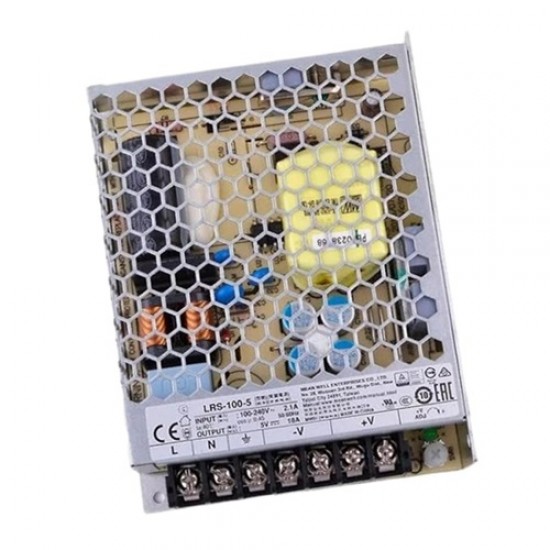 Mean Well LRS-100-5 5V 18A 90W Switching Power Supply (SMPS) - Single Output