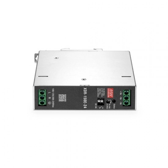 Mean Well XDR-150E-24 24V 6.5A 156W Ultra Slim DIN Rail Power Supply | Single Output Mean Well XDR-150E-24 24V 6.5A 156W Ultra Slim DIN Rail Power Supply | Single Output