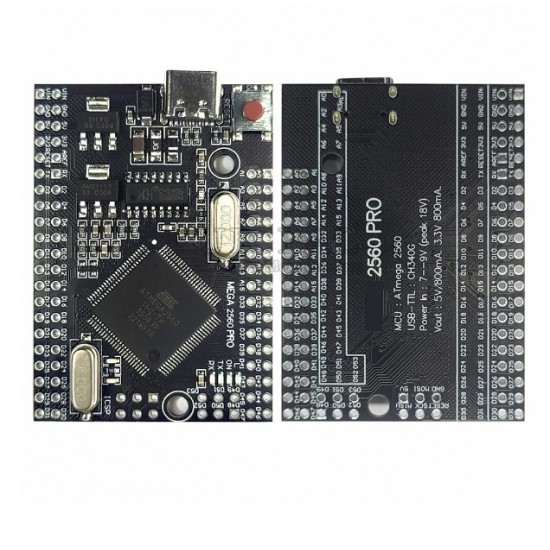 Mega2560 Pro ATMEGA2560-16AU USB CH340G Development Board - USB TYPE-C Interface