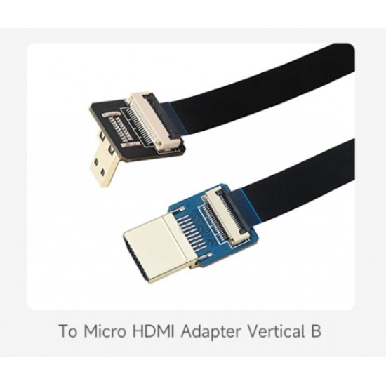 Waveshare DIY HDMI Cable Micro HDMI Adapter Vertical (B) Type Waveshare DIY HDMI Cable Micro HDMI Adapter Vertical (B) Type