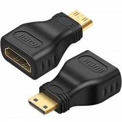 Mini HDMI Male to HDMI Female Extender Adapter/Coupler/Joiner Mini HDMI Male to HDMI Female Extender Adapter/Coupler/Joiner