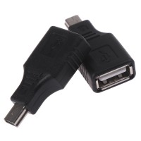 USB Female to Mini USB Male 5 Pin Coupler / Joiner/ Extender/ Adapter