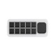 Waveshare MK10 Multi-Functional AI Voice Control Panel, Onboard 10 × 0.85inch Mechanical LCD Macro Keys And A 2.01inch Secondary Screen, Linux + QMK Dual-system Architecture, Stream Controller Deck, Stream Accessories [white Color]