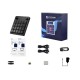 Waveshare MK20 Multi-Functional AI Voice Control Panel, Onboard 20 × 0.85inch Mechanical LCD Macro Keys And A 2.8inch Secondary Screen, High-Precision Dual Knobs, Linux + QMK Dual-system Architecture, Stream Controller Deck, Black Color