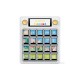 Waveshare MK20 Multi-Functional AI Voice Control Panel, Onboard 20 × 0.85inch Mechanical LCD Macro Keys And A 2.8inch Secondary Screen, High-Precision Dual Knobs, Linux + QMK Dual-system Architecture, Stream Controller Deck, White Color