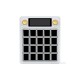 Waveshare MK20 Multi-Functional AI Voice Control Panel, Onboard 20 × 0.85inch Mechanical LCD Macro Keys And A 2.8inch Secondary Screen, High-Precision Dual Knobs, Linux + QMK Dual-system Architecture, Stream Controller Deck, White Color