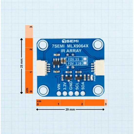 MLX90640 IR Thermal Camera Breakout 110 FOV I2C MLX90640 IR Thermal Camera Breakout 110 FOV I2C