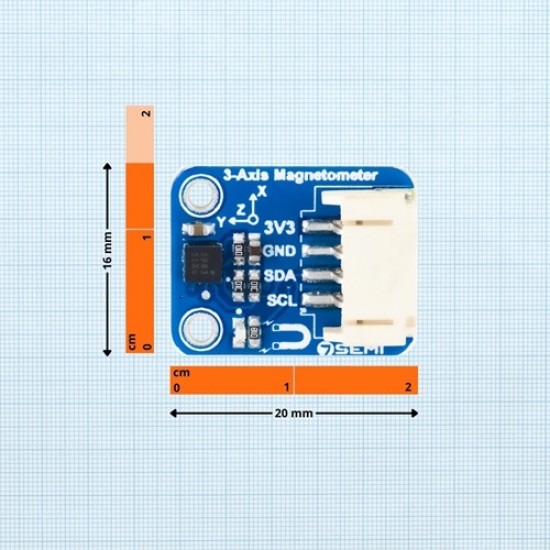 MMC5983MA mini Magnetometer Breakout, 3-axis Magnetic Sensor (ES-12239)