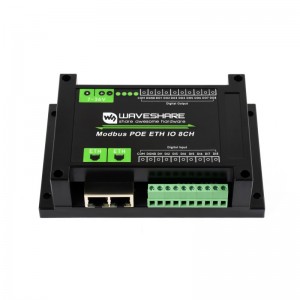 Waveshare Industrial 8-Ch Ethernet Digital Input/Output Module, Modbus RTU / TCP Protocol, Supports PoE Power Supply, With Various Isolation And Protection Circuits Waveshare Industrial 8-Ch Ethernet Digital Input/Output Module, Modbus RTU / TCP Protocol, Supports PoE Power Supply, With Various Isolation And Protection Circuits