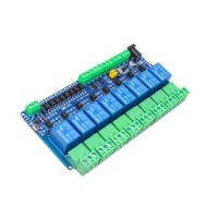 Modbus RTU 12V 8-Channel Relay Module – RS485 Industrial Relay Control Board