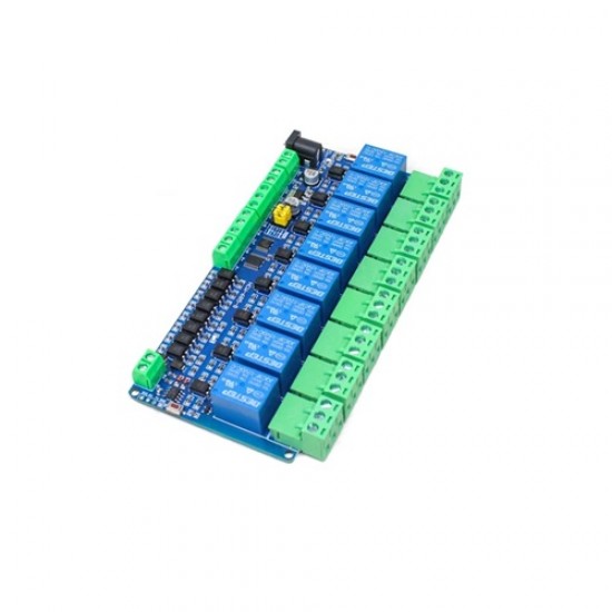 Modbus RTU 12V 8-Channel Relay Module – RS485 Industrial Relay Control Board