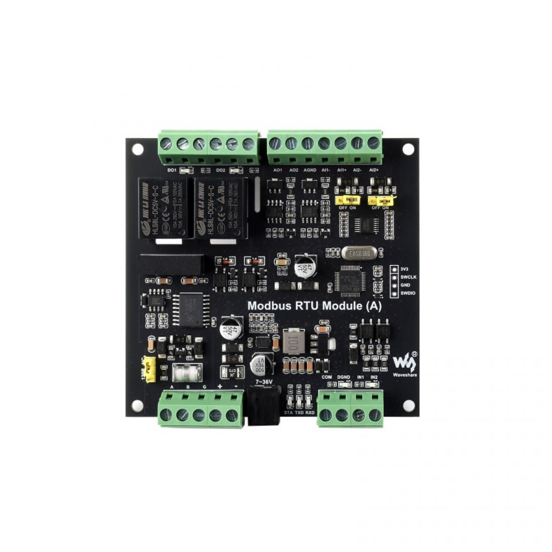 Buy Waveshare Industrial Modbus RTU Mixed Input And Output Module ...