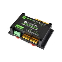 Waveshare Industrial Modbus RTU 4-ch Relay Module with RS485 Interface, 30A High Current, Onboard LED Indicators, Multi Isolation Protection Circuits, Industrial Grade Rail-Mount Case