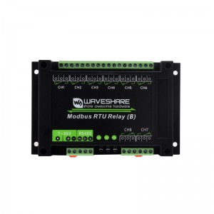 Industrial Modbus RTU 8-Ch Relay Module (B) with RS485 Interface, Multi Isolation Protection Circuits, 7~36V Power Supply