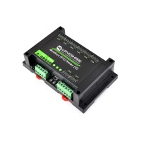Waveshare Modbus RTU 8-ch Latching Relay Module (C) with RS485 Interface, Multi Isolation Protection Circuits, Rail-mounted Case