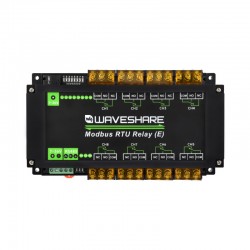 Waveshare Industrial Modbus RTU 8-ch Relay Module (E) with RS485 Interface, 30A High Current, Multi Isolation Protection Circuits, Rail-mounted Case