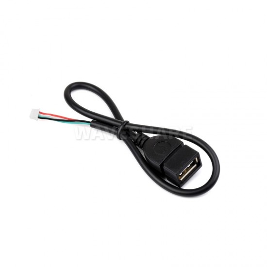 MX1.25 4Pin To USB Cable, USB Type-A Female Port, Approx. 30cm Total Length