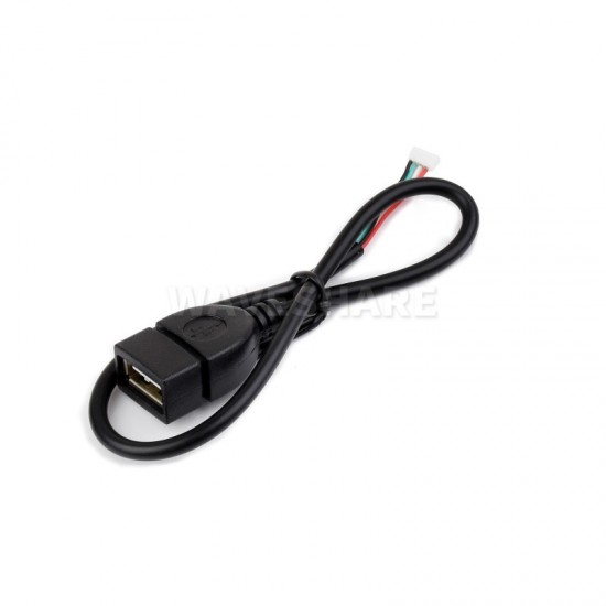 MX1.25 4Pin To USB Cable, USB Type-A Female Port, Approx. 30cm Total Length