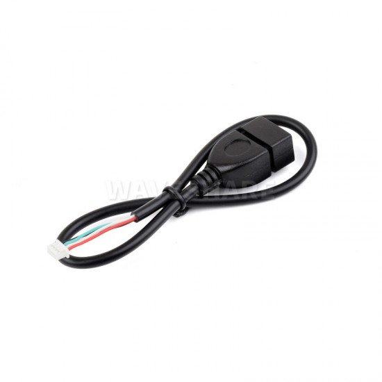 MX1.25 4Pin To USB Cable, USB Type-A Female Port, Approx. 30cm Total Length