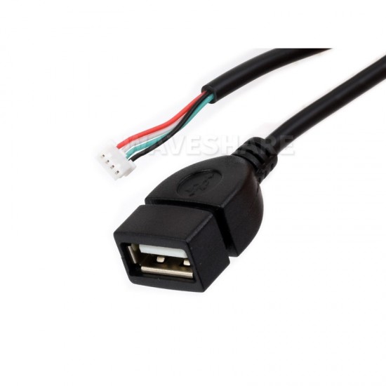 MX1.25 4Pin To USB Cable, USB Type-A Female Port, Approx. 30cm Total Length