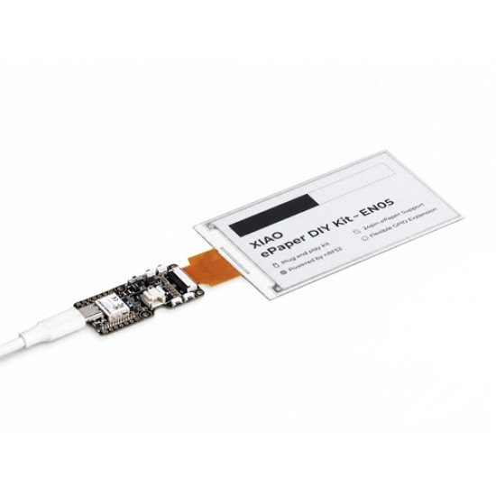 Seeed Studio XIAO ePaper DIY Kit (nRF52840) EN05 – 2.13" ePaper Display, Bluetooth 5.0, Low-Power Wireless Development Kit (MPN: E26042002)