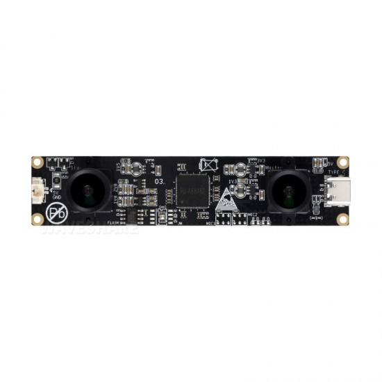 OS02G10 2MP Stereo USB Camera Module, OS02G10 Sensor Chip, USB2.0 Port, Synchronized Same-frame Output, 62mm Baseline, Featuring Distortion-free Lenses OS02G10 2MP Stereo USB Camera Module, OS02G10 Sensor Chip, USB2.0 Port, Synchronized Same-frame Output, 62mm Baseline, Featuring Distortion-free Lenses