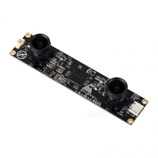 OS02G10 2MP Stereo USB Camera Module, OS02G10 Sensor Chip, USB2.0 Port, Synchronized Same-frame Output, 62mm Baseline, Featuring Distortion-free Lenses OS02G10 2MP Stereo USB Camera Module, OS02G10 Sensor Chip, USB2.0 Port, Synchronized Same-frame Output, 62mm Baseline, Featuring Distortion-free Lenses