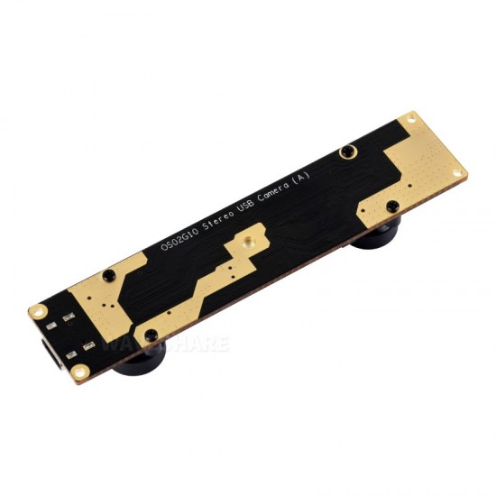 OS02G10 2MP Stereo USB Camera Module, OS02G10 Sensor Chip, USB2.0 Port, Synchronized Same-frame Output, 62mm Baseline, Featuring Distortion-free Lenses OS02G10 2MP Stereo USB Camera Module, OS02G10 Sensor Chip, USB2.0 Port, Synchronized Same-frame Output, 62mm Baseline, Featuring Distortion-free Lenses