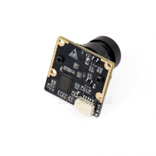 Waveshare OS05A20 5MP USB camera module type C, supports USB2.0 port, onboard single microphone, 91.7° FOV distortion-free lens