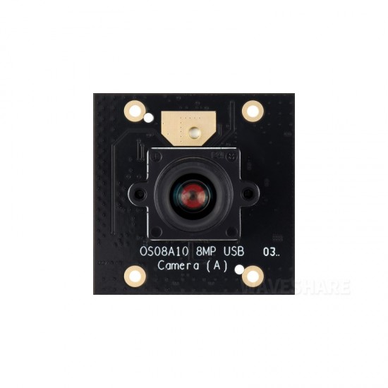 Waveshare OS08A10 8MP M12 USB Camera Module, OS08A10 Sensor Chip, USB2.0 Port, Better Sensitivity In Low-Light Condition, Easy To Use Waveshare OS08A10 8MP M12 USB Camera Module, OS08A10 Sensor Chip, USB2.0 Port, Better Sensitivity In Low-Light Condition, Easy To Use
