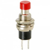 PBS -110 Red Push Button Press Switch with Threaded Mount and Dual Terminals