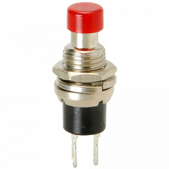 PBS -110 Red Push Button Press Switch with Threaded Mount and Dual Terminals PBS -110 Red Push Button Press Switch with Threaded Mount and Dual Terminals