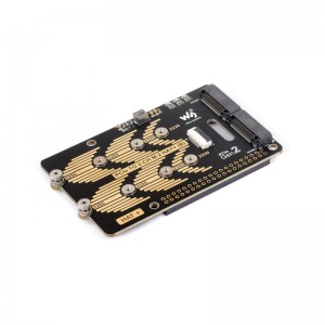 PCIe To 2-Ch M.2 Adapter Type B for Raspberry Pi 5, Compatible with 2280 / 2260 / 2242 / 2230 size NVMe Protocol M.2 SSD, Raspberry Pi 5 NVMe HAT PCIe To 2-Ch M.2 Adapter Type B for Raspberry Pi 5, Compatible with 2280 / 2260 / 2242 / 2230 size NVMe Protocol M.2 SSD, Raspberry Pi 5 NVMe HAT