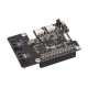 PCIe To 2-Ch SATA Adapter For Raspberry Pi 5, Supports SATA Hard Drive Protocol, Onboard Dual LED Indicators And EEPROM, HAT + Standard, Driver-free, Plug And Play