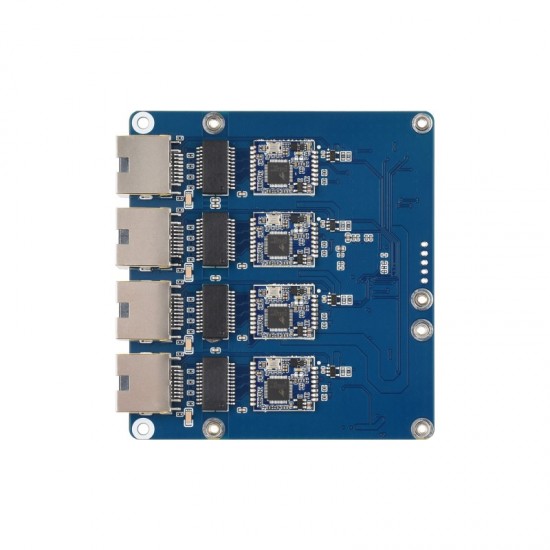 PCIE TO 4-CH 2.5G ETH Board (B) For Raspberry Pi 5, Supports Raspberry Pi OS, Driver-Free, Plug And Play PCIE TO 4-CH 2.5G ETH Board (B) For Raspberry Pi 5, Supports Raspberry Pi OS, Driver-Free, Plug And Play