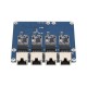 PCIE TO 4-CH 2.5G ETH Board (B) For Raspberry Pi 5, Supports Raspberry Pi OS, Driver-Free, Plug And Play PCIE TO 4-CH 2.5G ETH Board (B) For Raspberry Pi 5, Supports Raspberry Pi OS, Driver-Free, Plug And Play