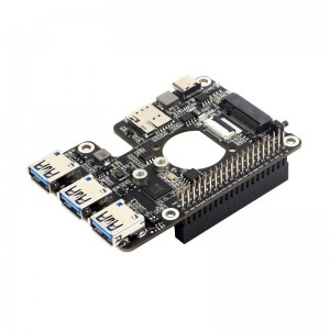 PCIe to M.2 4G/5G And USB 3.2 HAT for Raspberry Pi 5, Compatible with SIMCom/Quectel 4G/5G modules, Raspberry Pi 5 HAT, High-speed Networking PCIe to M.2 4G/5G And USB 3.2 HAT for Raspberry Pi 5, Compatible with SIMCom/Quectel 4G/5G modules, Raspberry Pi 5 HAT, High-speed Networking