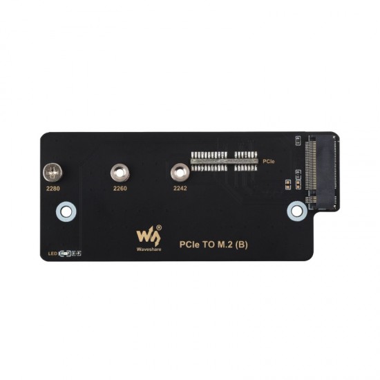 PCIe TO M.2 adapter (B), Supports NVMe Protocol M.2 Solid State Drive, High-speed Reading/Writing, Supports Raspberry Pi Compute Module 4