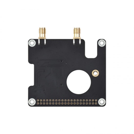 Waveshare PCIe To M.2 E KEY HAT for Raspberry Pi 5, Compatible With NGFF (M.2 E Key) Wireless NIC, Supports USB Bluetooth Connection, HAT+ Standard