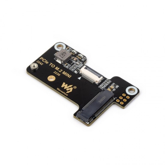 PCIe To M.2 Mini Adapter for Raspberry Pi 5, Supports NVMe Protocol M.2 Solid State Drive, High-speed Reading/Writing, Raspberry Pi 5 NVMe HAT